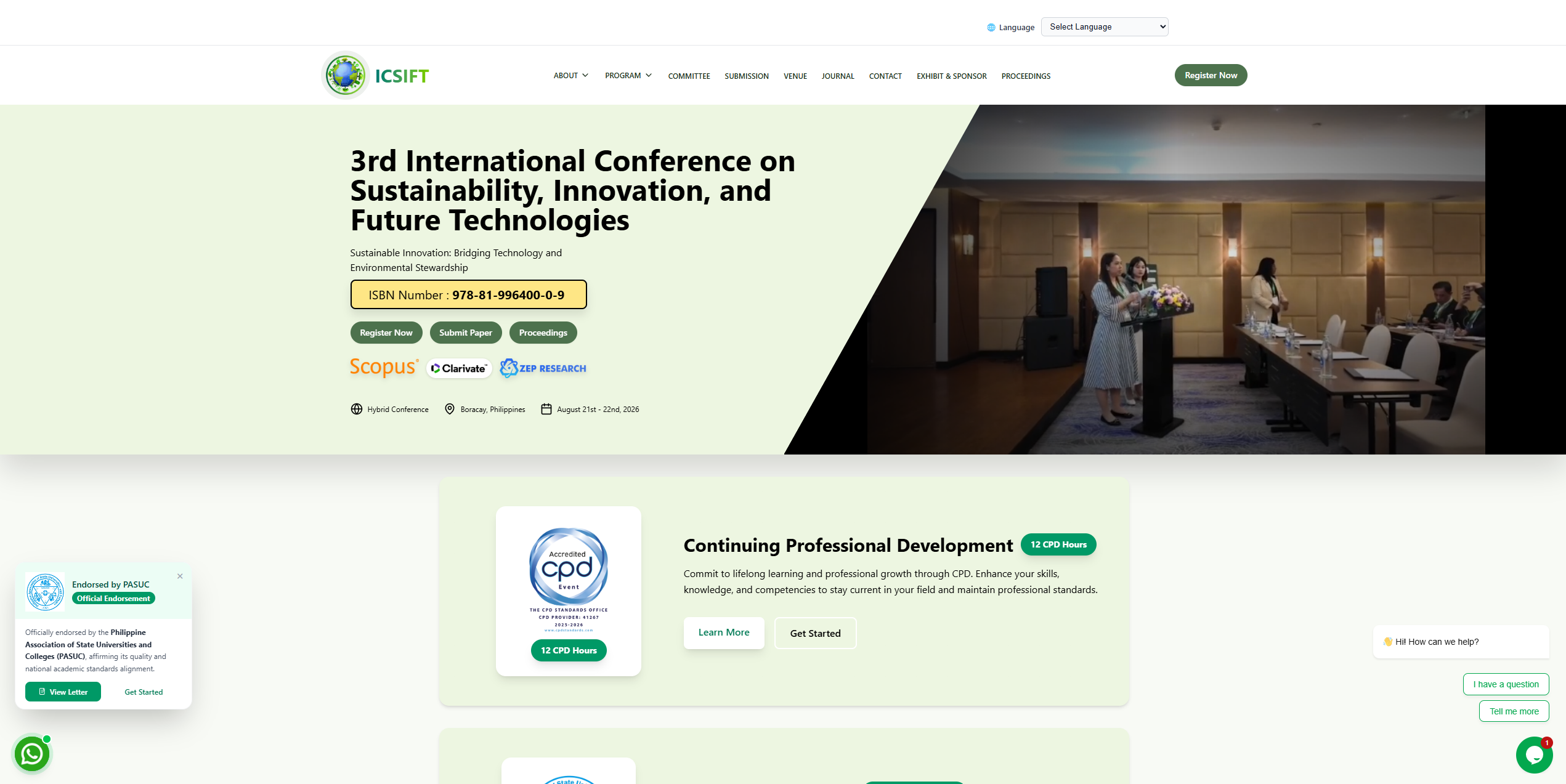 3rd International Conference on Sustainability, Innovation, and Future Technologies logo